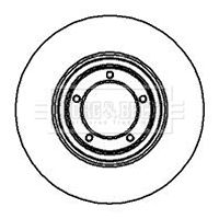 Tarcza hamulcowa BORG & BECK BBD4632