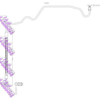 Przewód hamulcowy elastyczny KAWE H6685Q