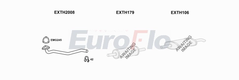 Układ wydechowy EUROFLO THTOL132001A00