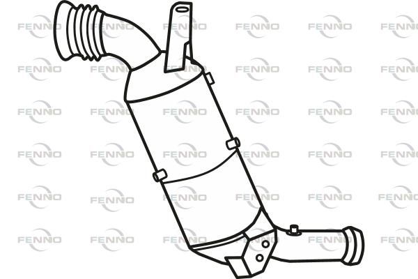 Filtr sadzy / filtr cząstek stałych, układ wydechowy FENNO P9815DPF