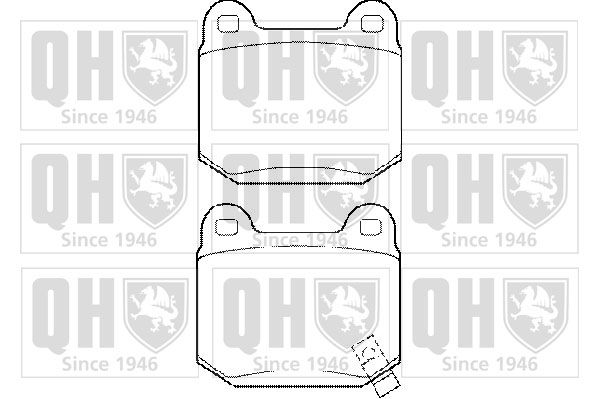 Zestaw klocków hamulcowych, hamulce tarczowe QUINTON HAZELL BP1449