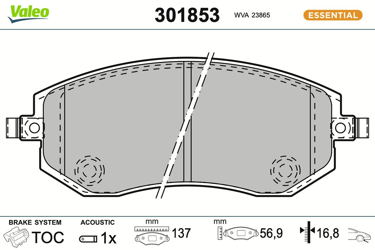 Комплект тормозных колодок, дисковый тормоз