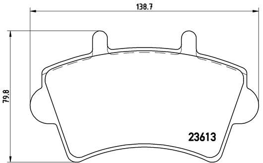 Zestaw klocków hamulcowych, hamulce tarczowe BREMBO P 59 039