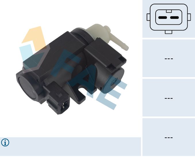 Przetwornik ciśnienia, turbosprężarka FAE 56062