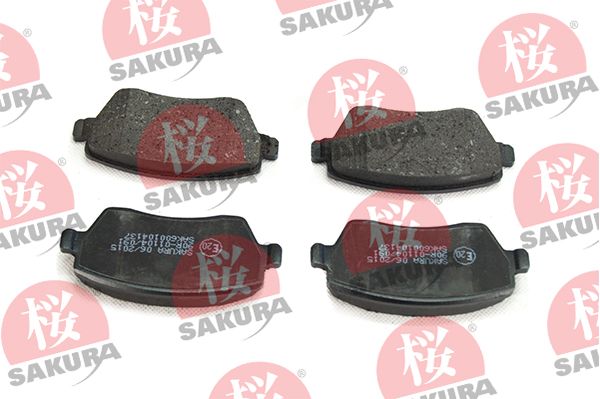 Zestaw klocków hamulcowych, hamulce tarczowe SAKURA 600-10-4137