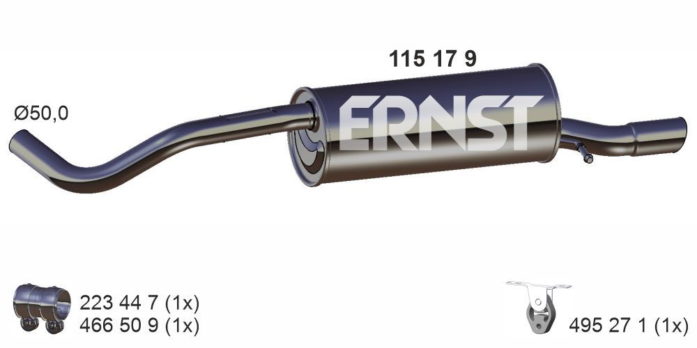 Toba esapament finala ERNST 115179