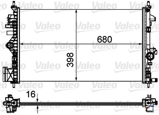 Radiator, racire motor VALEO 735485