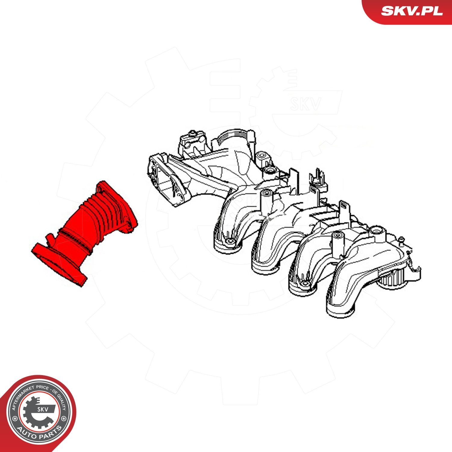 Levně Sací hadice, vzduchový filtr ESEN SKV 24SKV470