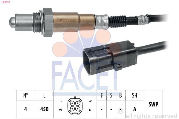 Sonda lambda FACET 10.8357
