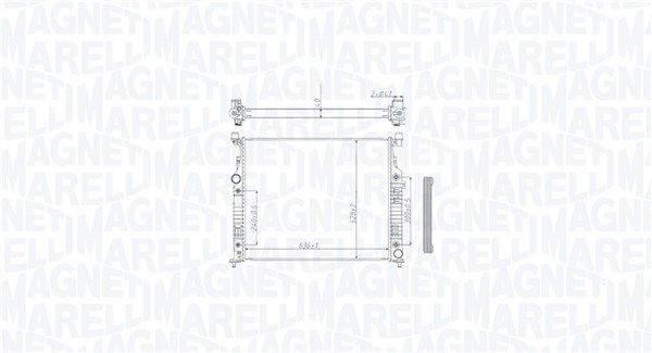 Chłodnica, układ chłodzenia silnika MAGNETI MARELLI 350213212500