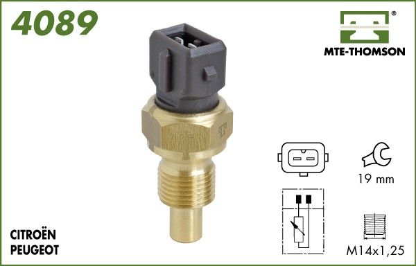 Czujnik, temperatura płynu chłodzącego MTE-THOMSON 4089