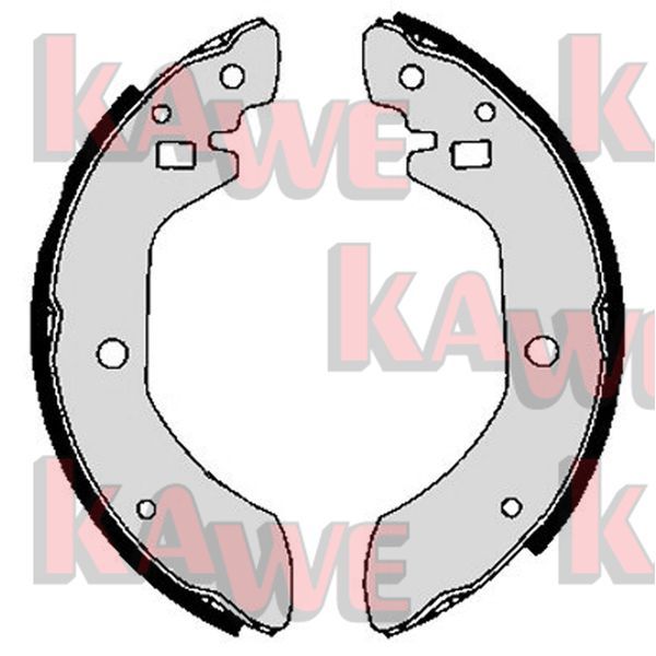 Zestaw szczęk hamulcowych KAWE 02330