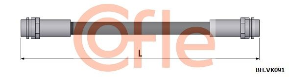 Przewód hamulcowy elastyczny COFLE 92.BH.VK091
