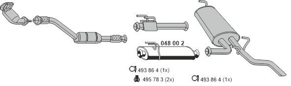 Układ wydechowy ERNST 100429