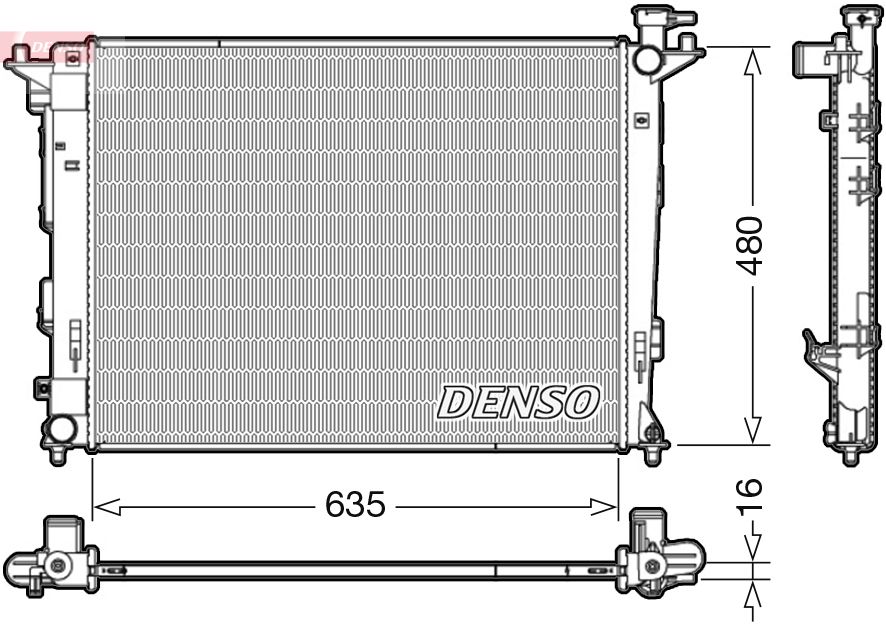 Radiator, racire motor DENSO DRM41006