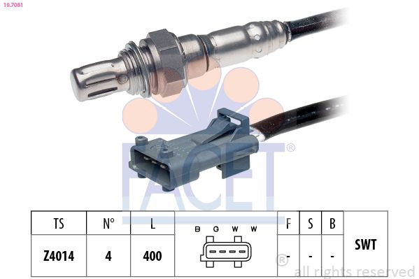 Sonda lambda FACET 10.7081