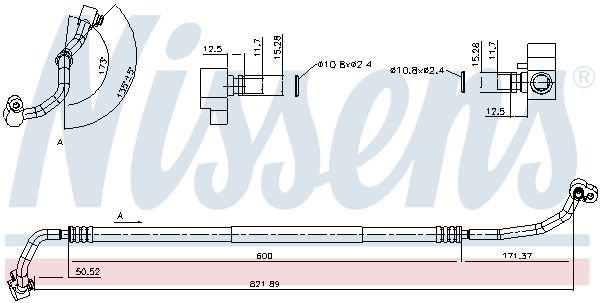 conducta inalta presiune,aer conditionat NISSENS 842885