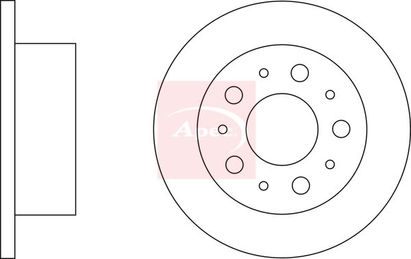 Apec - Rear Brake Disc