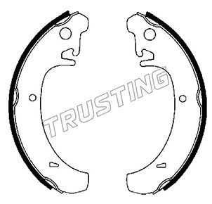 Zestaw szczęk hamulcowych TRUSTING 122.004