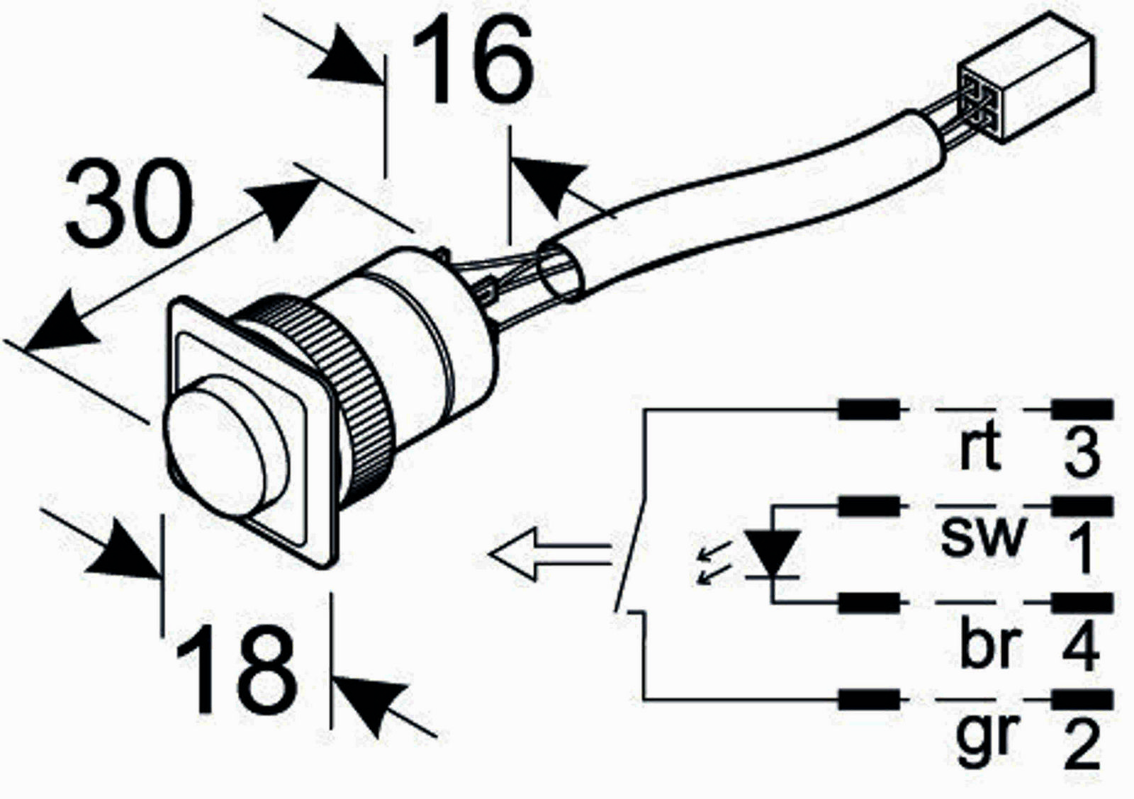Set accesorii WEBASTO Operation indicator 9012968A