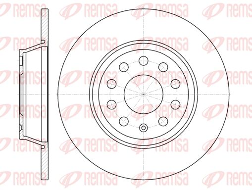 Tarcza hamulcowa KAWE 6973 00