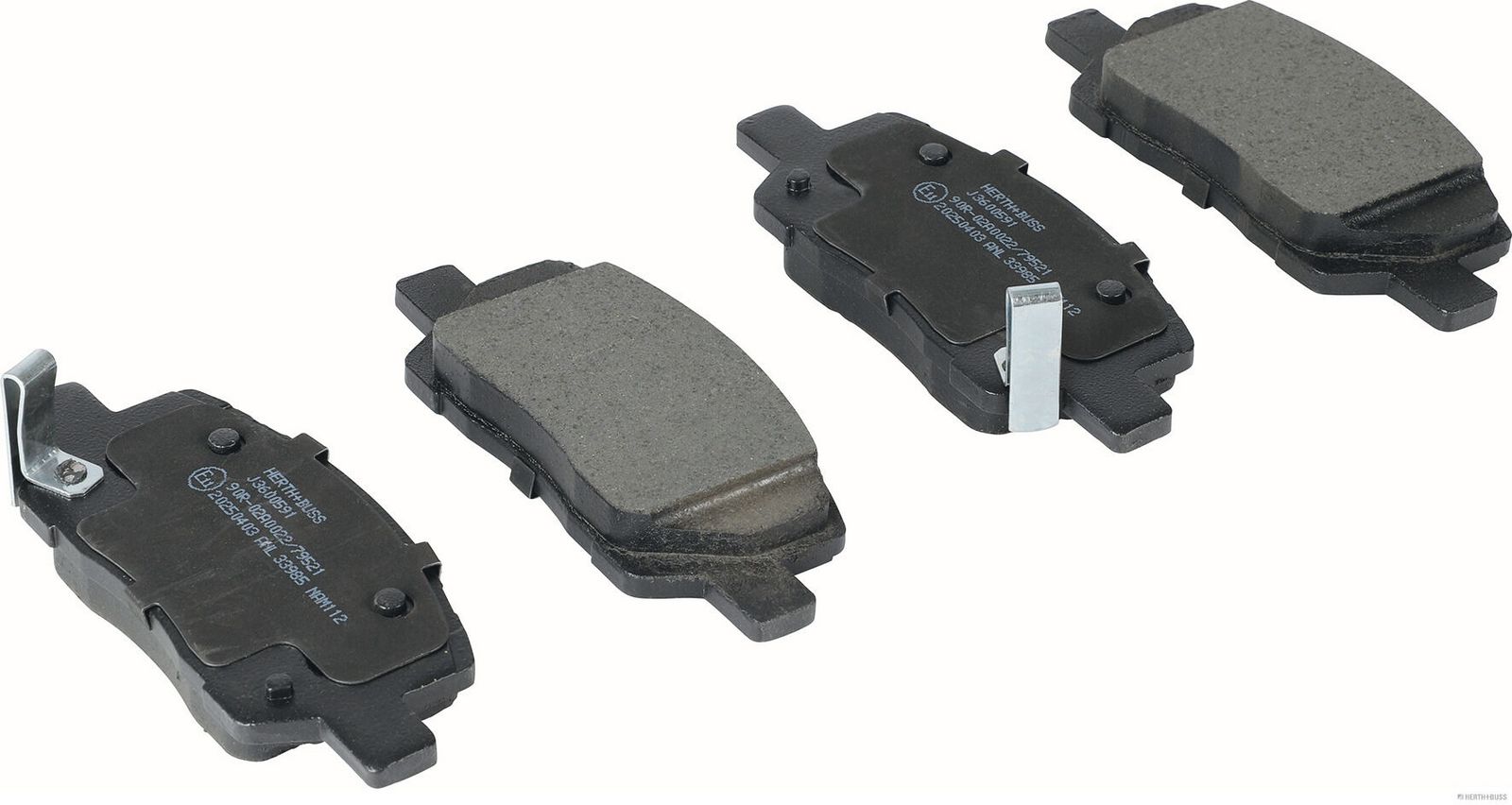 set placute frana,frana disc HERTH+BUSS JAKOPARTS J3600591