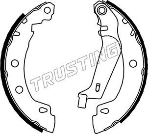 Zestaw szczęk hamulcowych TRUSTING 088.225Y