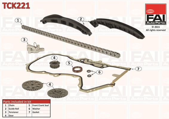 Distributiekettingset FAI AutoParts TCK221