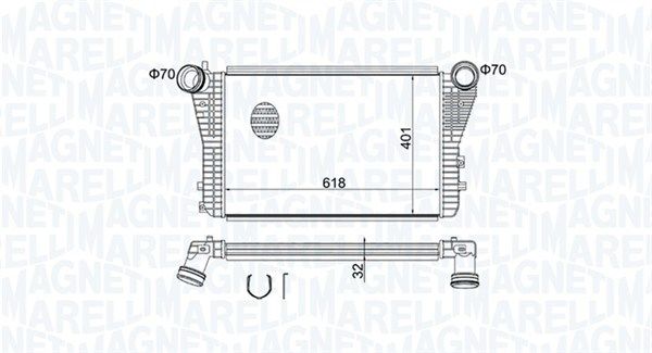 Chladič plniaceho vzduchu MAGNETI MARELLI 351319204030