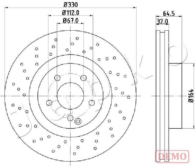 Tarcza hamulcowa JAPKO 600541C
