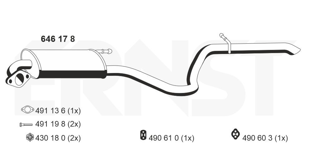 Toba esapament finala ERNST 646178