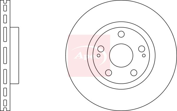 Apec - Front Brake Disc