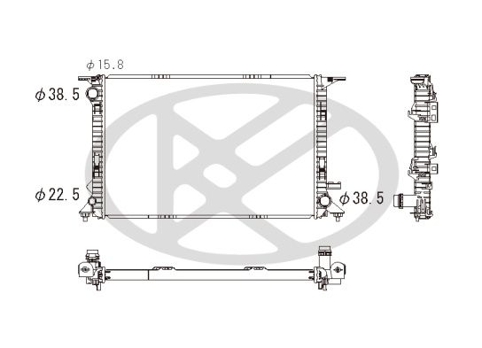 Radiator, racire motor KOYORAD PL442802