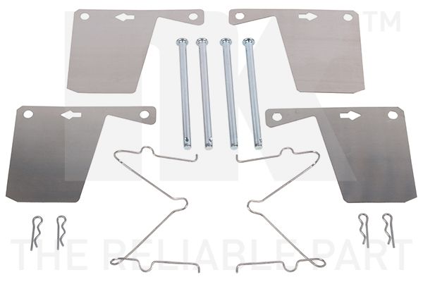 Zestaw akcesoriów, klocki hamulcowe NK 7999960