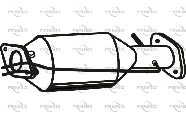 Filtr sadzy / filtr cząstek stałych, układ wydechowy FENNO P9923DPF