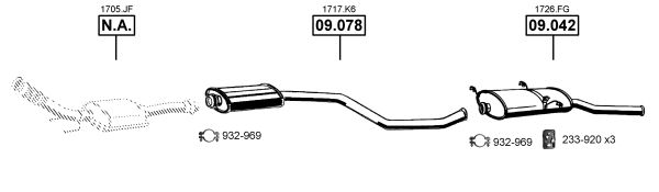 Układ wydechowy ASMET CI092605