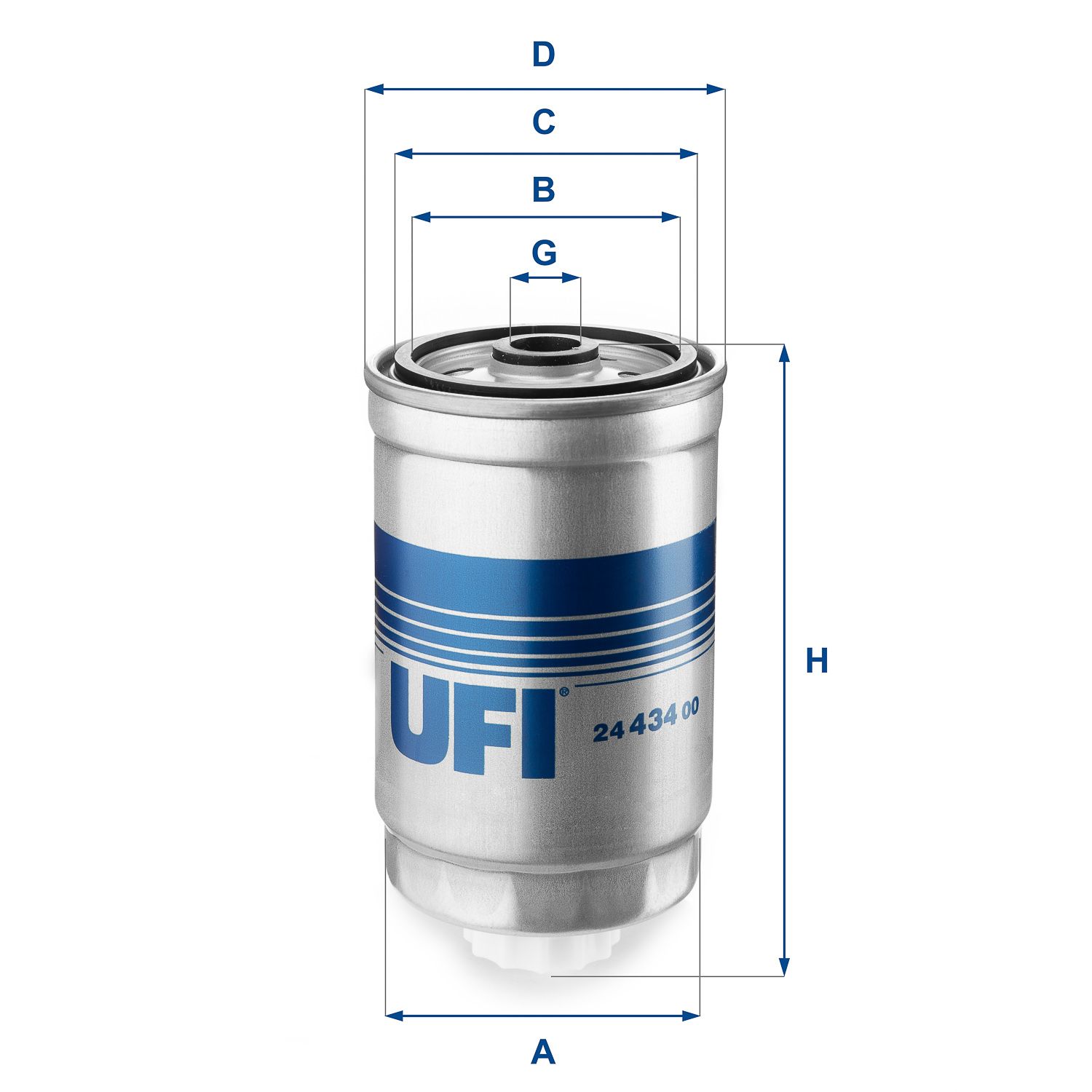 Palivový filter UFI 24.434.00