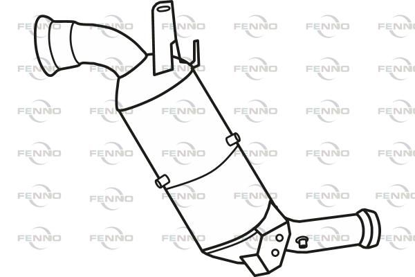 Filtr sadzy / filtr cząstek stałych, układ wydechowy FENNO P9816DPF