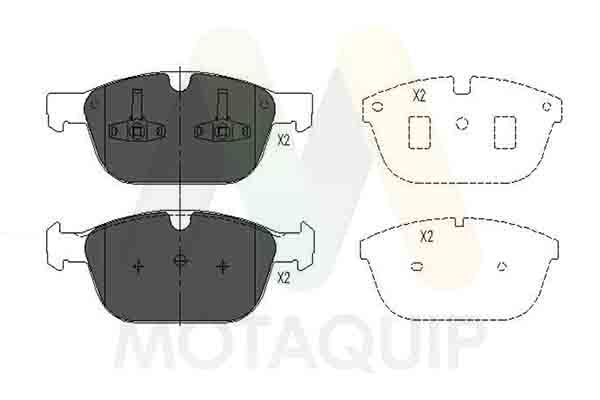 set placute frana,frana disc MOTAQUIP LVXL1632