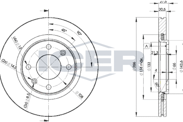 Tarcza hamulcowa ICER 78BD4697-2