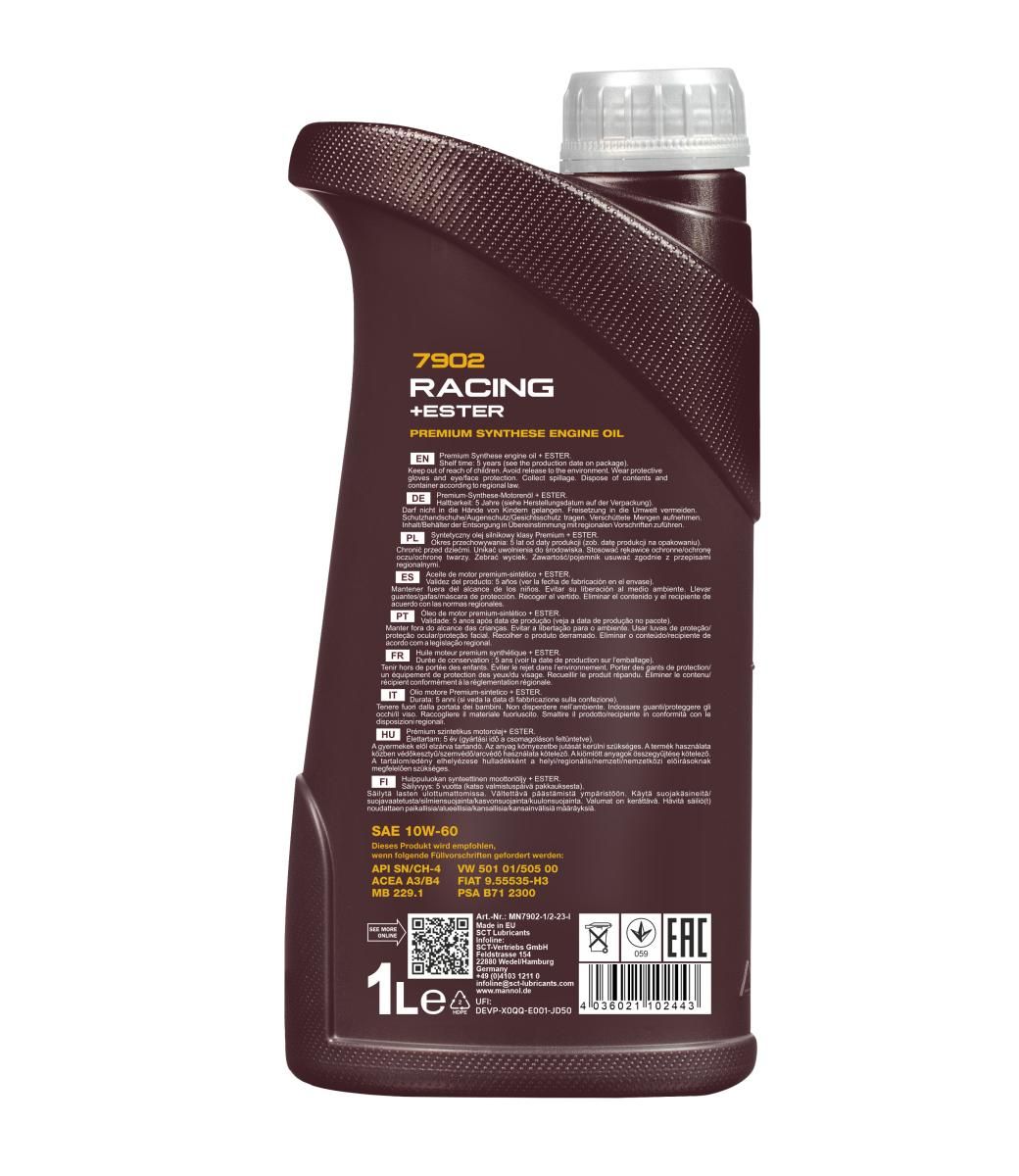 Motorový olej MN7902-1 MANNOL Racing +ESTER, 1L