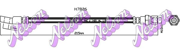 Przewód hamulcowy elastyczny KAWE H7826