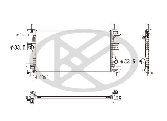 Radiator, racire motor KOYORAD PL322656R