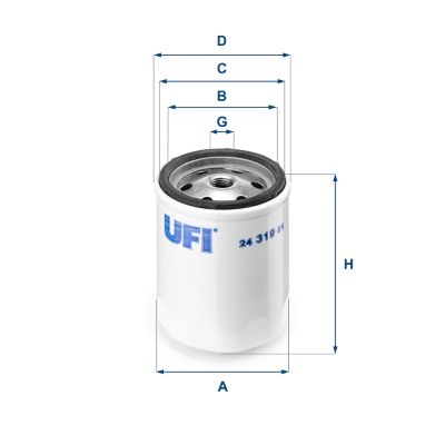Palivový filtr UFI 24.319.01