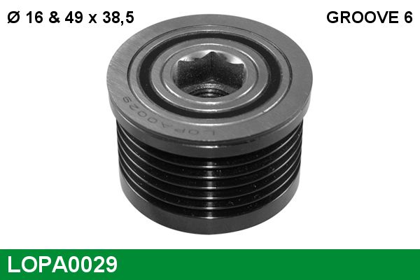 Alternator - sprzęgło jednokierunkowe LUCAS LOPA0029