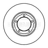 Tarcza hamulcowa BORG & BECK BBD4936