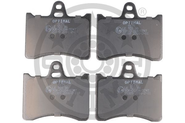 Zestaw klocków hamulcowych, hamulce tarczowe OPTIMAL BP-09175