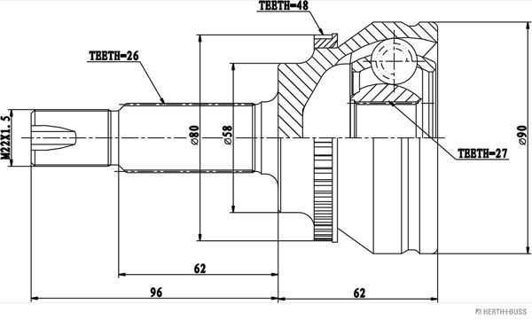 V70-0160 JEU DE JOINTS, ARBRE DE TR