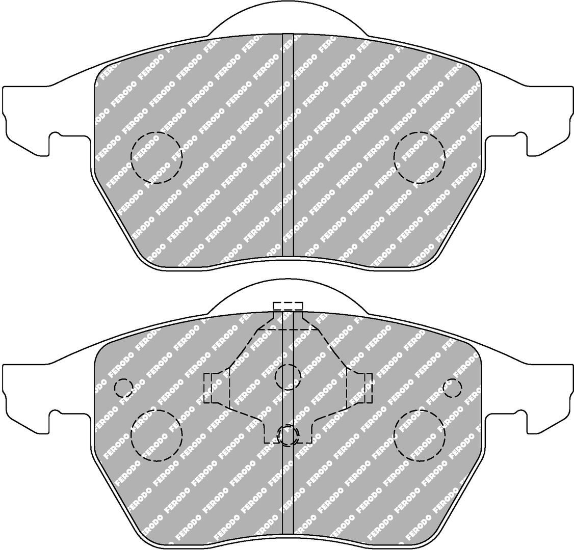 set placute frana,frana disc FERODO FCP590H