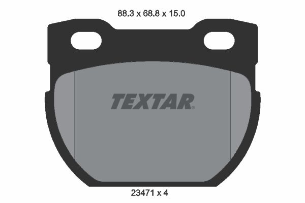 Sada brzdových platničiek kotúčovej brzdy TEXTAR 2347101